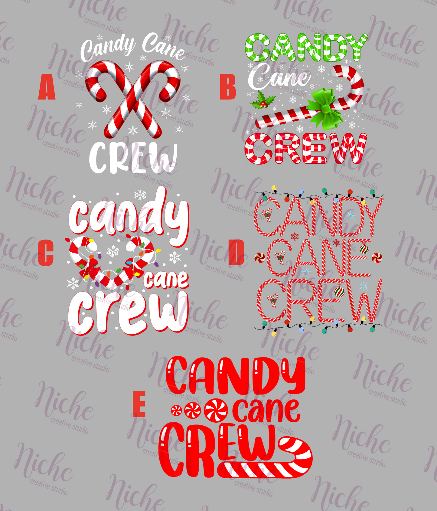 -CHR5610 Candy Cane Christmas Crew Decal