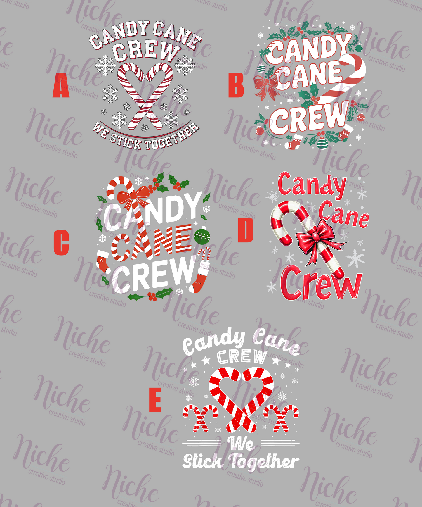 -CHR5614 Candy Cane Crew Decal