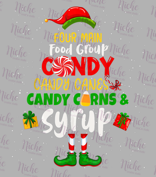 -CHR5616 Candy Cane Food Group Decal