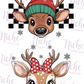 -CHR5618 Cute Reindeer Decal