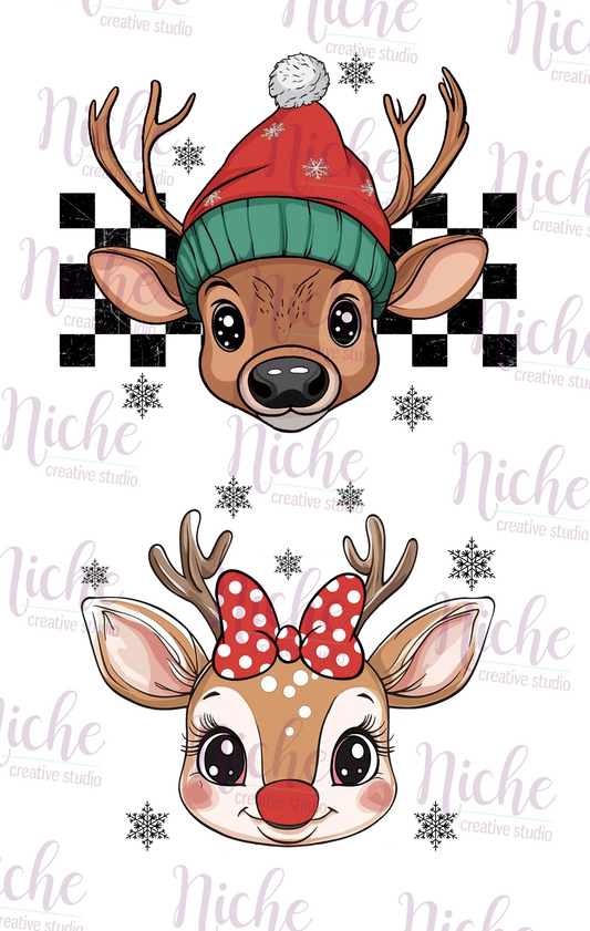 -CHR5618 Cute Reindeer Decal