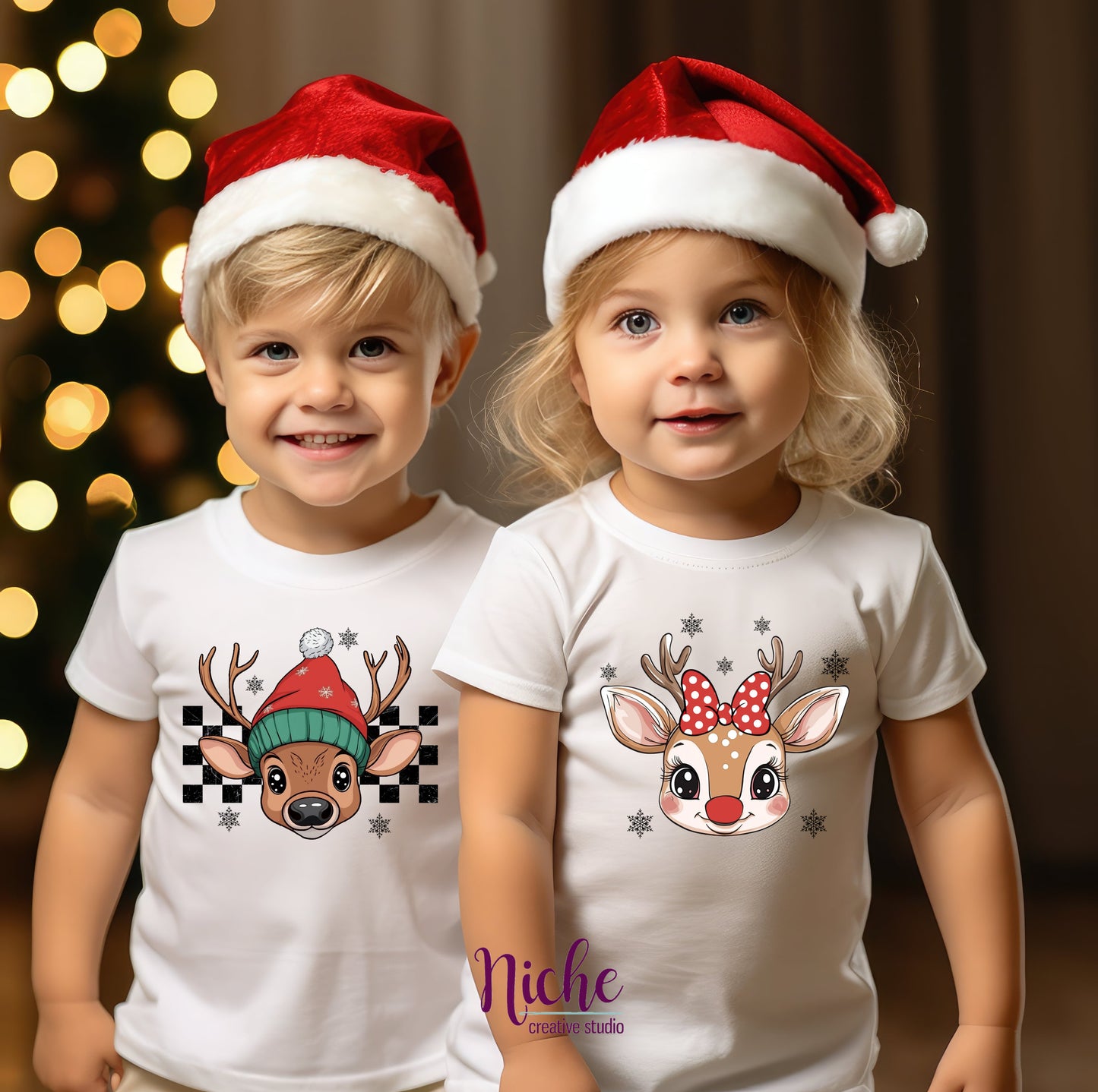 -CHR5618 Cute Reindeer Decal