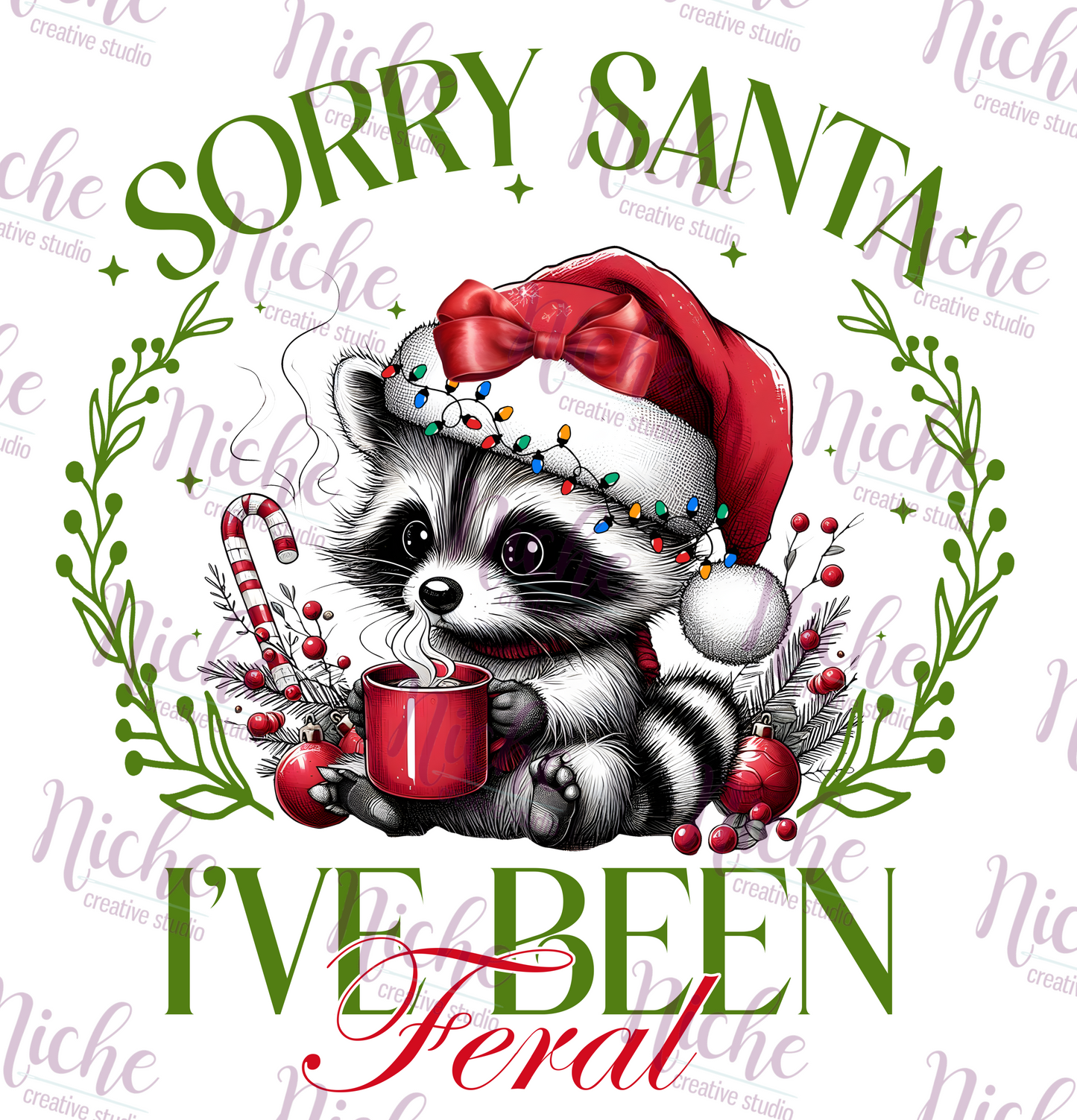 -CHR6006 Sorry Santa Decal