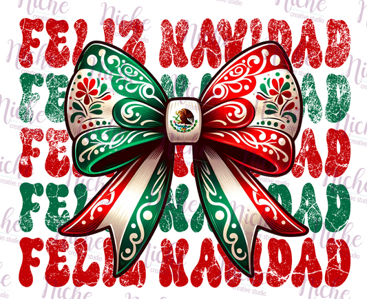 -CHR6012 Mexican Christmas Bow Decal