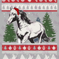 -CHR6030 Horse Christmas Sweater Decal