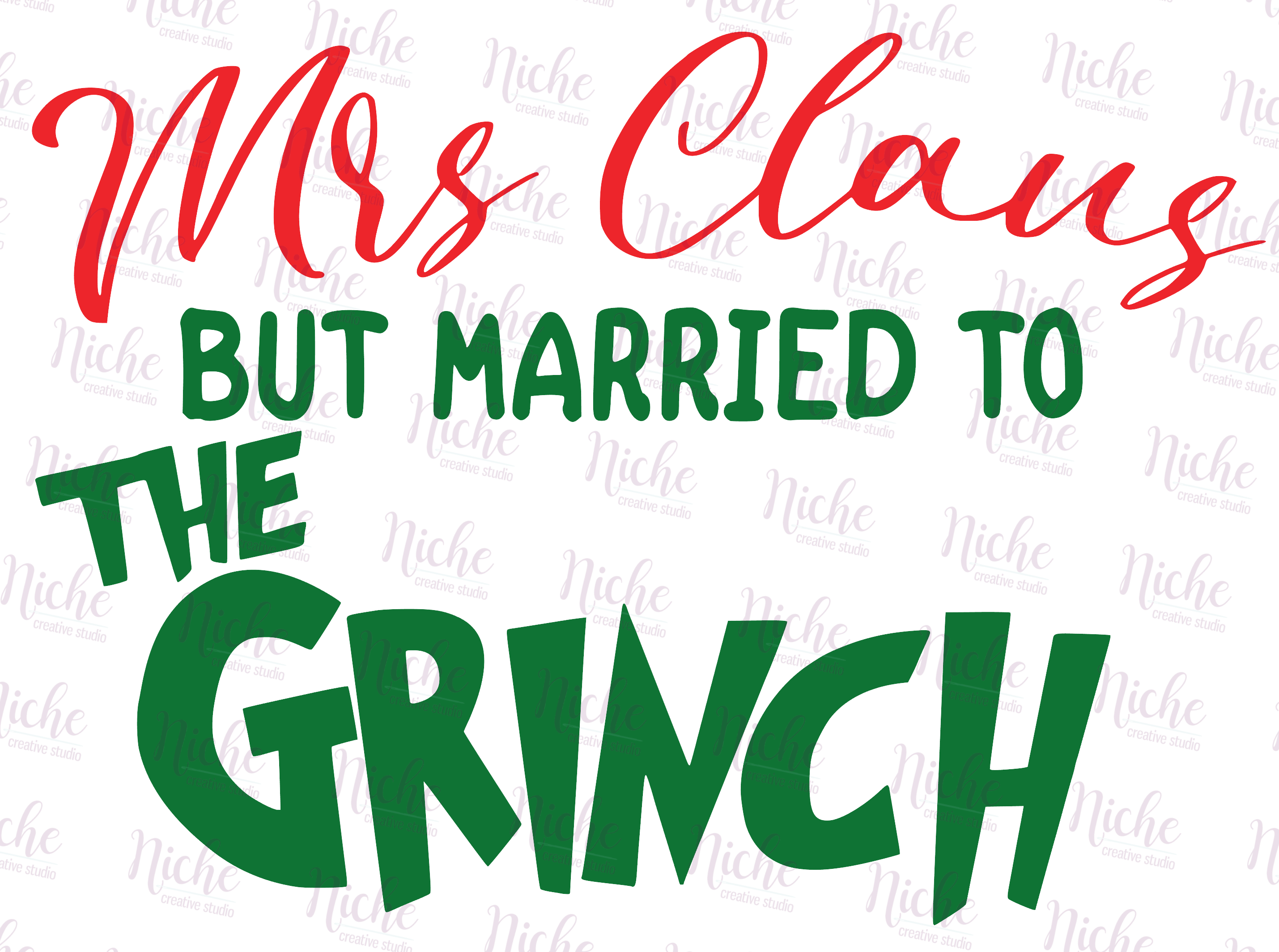 -CHR819 Married to the Grinch Decal – Niche Creative Studio