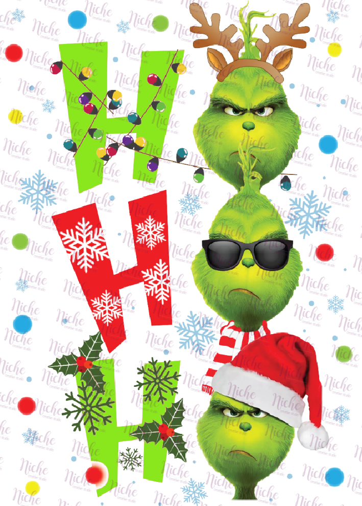 -CHR822 Grinch HOHOHO Decal