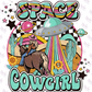 - COW405 Space Cowgirl Decal