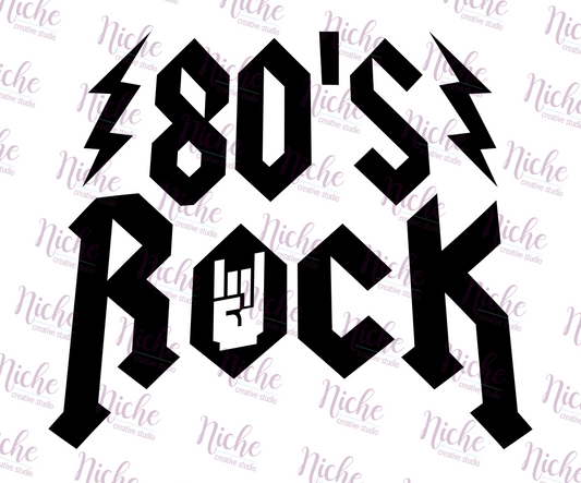 -DEC5462 80's Rock Decal