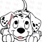 -DIS1619 Dalmatian Decal