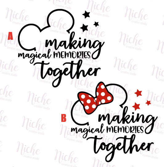 -DIS1879 Making Magical Memories Decal