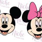 -DIS6013 Mouse Friends Heads Decal