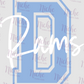 -DOL2029 D Rams Decal