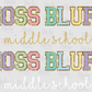 -DOO1820 Moss Bluff Middle Chenille Decal