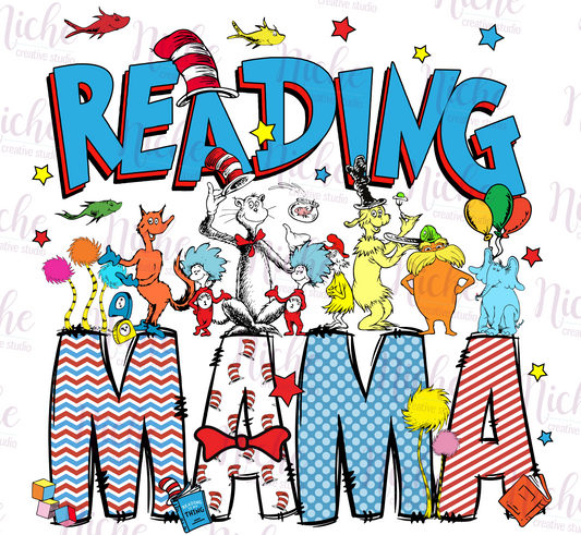 -DRS8074 Reading Mama Decal