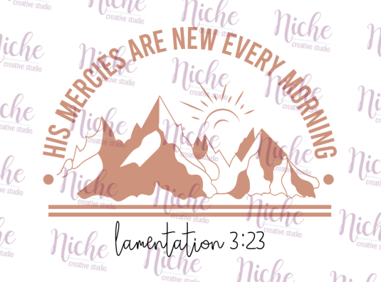 -FAI5504 His Mercies are New Every Morning Decal