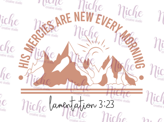 -FAI5504 His Mercies are New Every Morning Decal