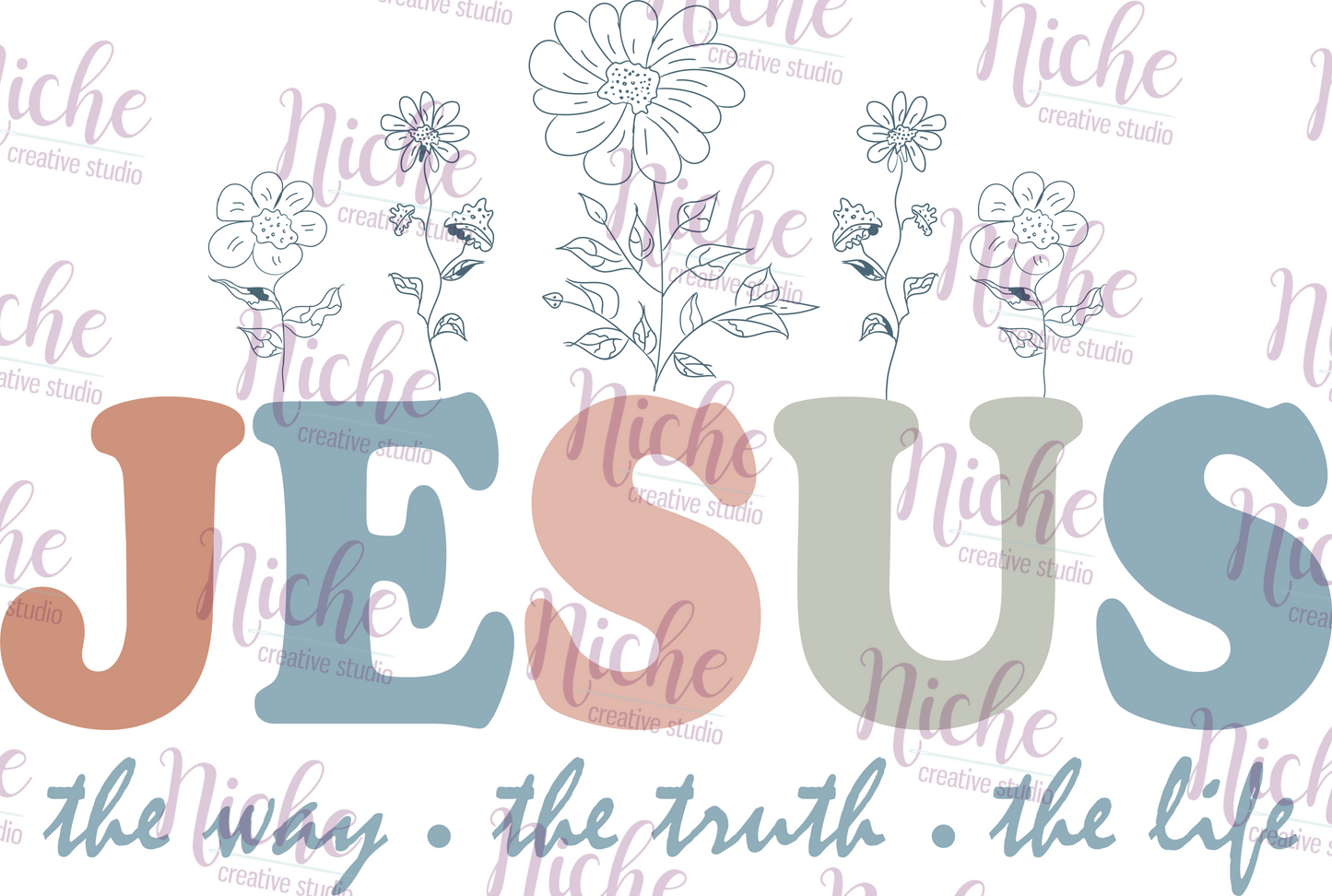 -FAI5506 Jesus Decal