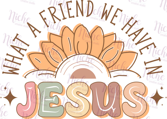 -FAI5510 What a Friend We Have in Jesus Decal