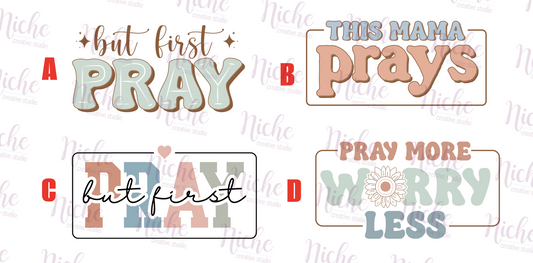 FAI5515 But First Pray Decal