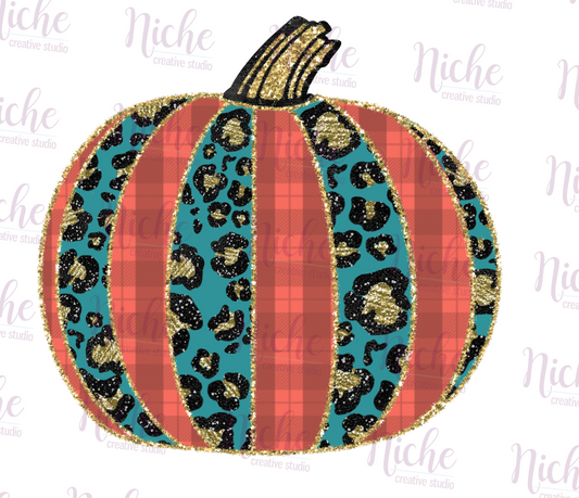 -FAL1060 Glitter Pumpkin Decal