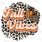 -FAL2649 Leopard Fall Vibes Decal