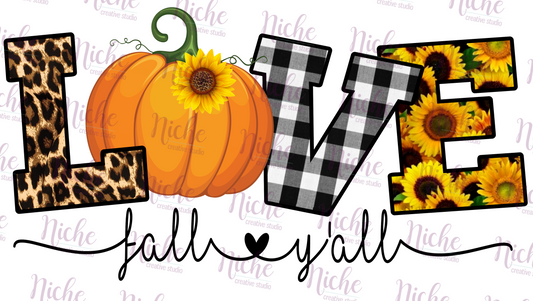 -FAL2650 Love Fall Decal