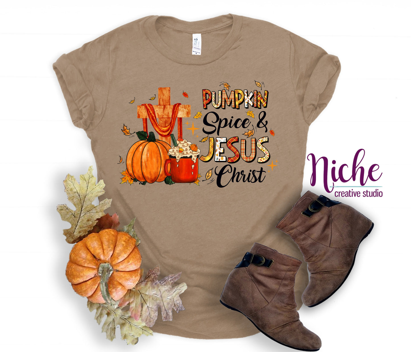 -FAL5205 Pumpkin Spice and Jesus Decal