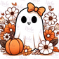 -FAL5206 Cute Ghost Decal