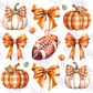 -FAL5218 Fall Football Coquette Decal