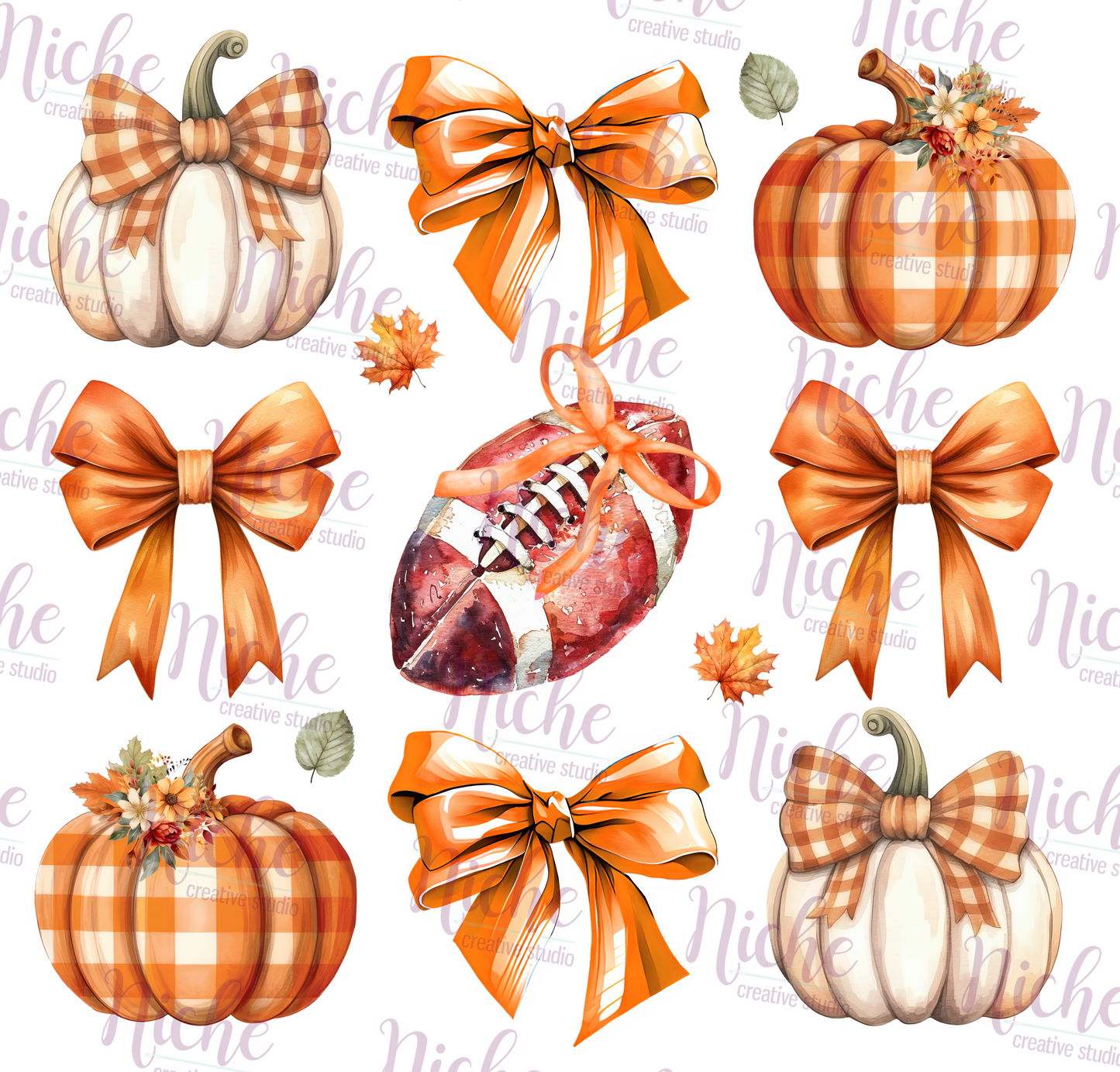 -FAL5218 Fall Football Coquette Decal