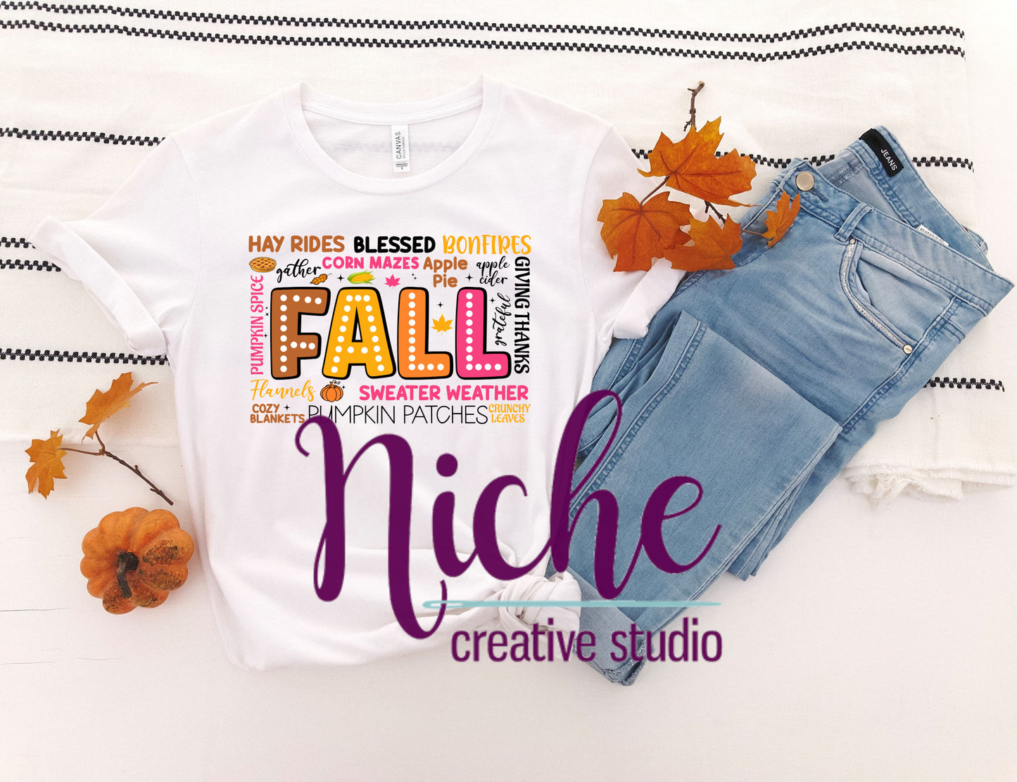 -FAL5228 Fall Word Collage Decal