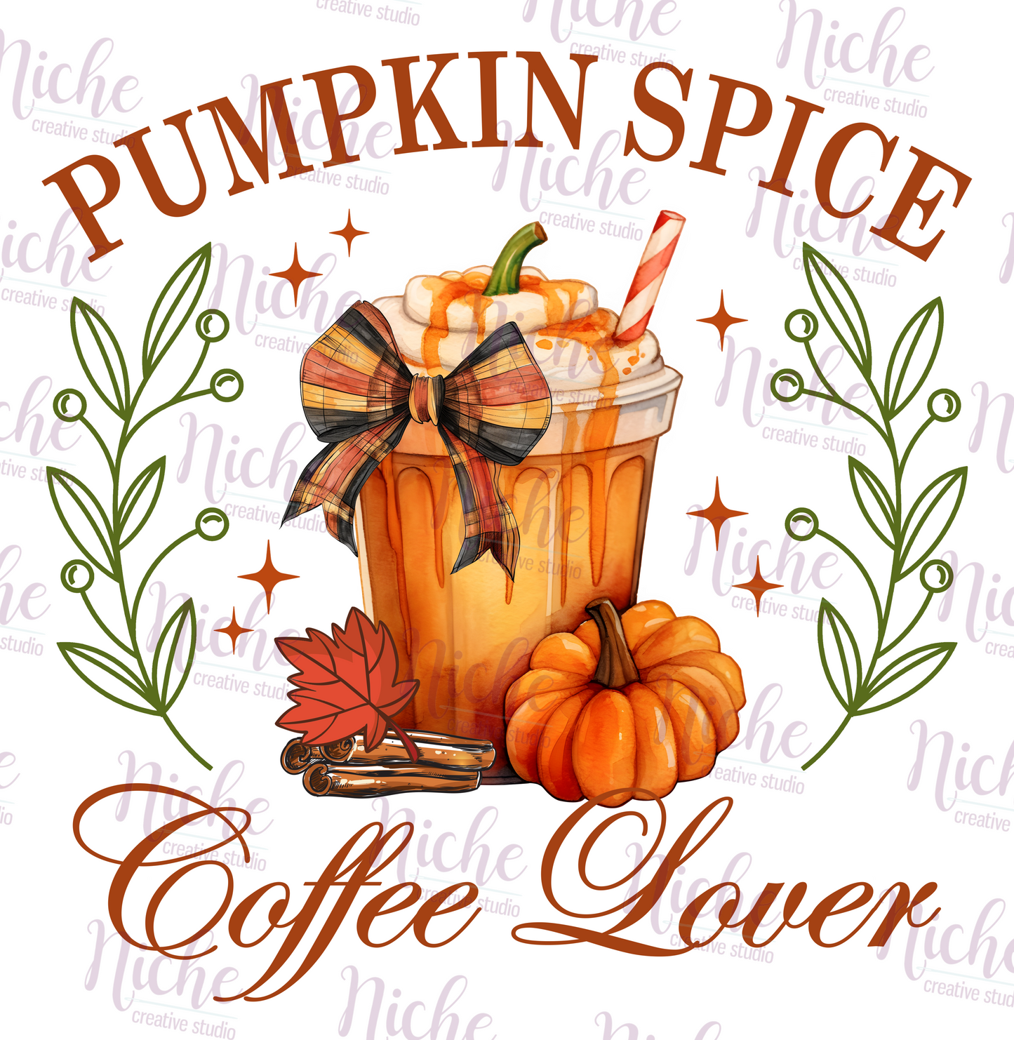 -FAL5229 Pumpkin Spice Coffee Lovers Decal