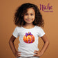 -FAL5248 Disco Pumpkin with Bow Decal