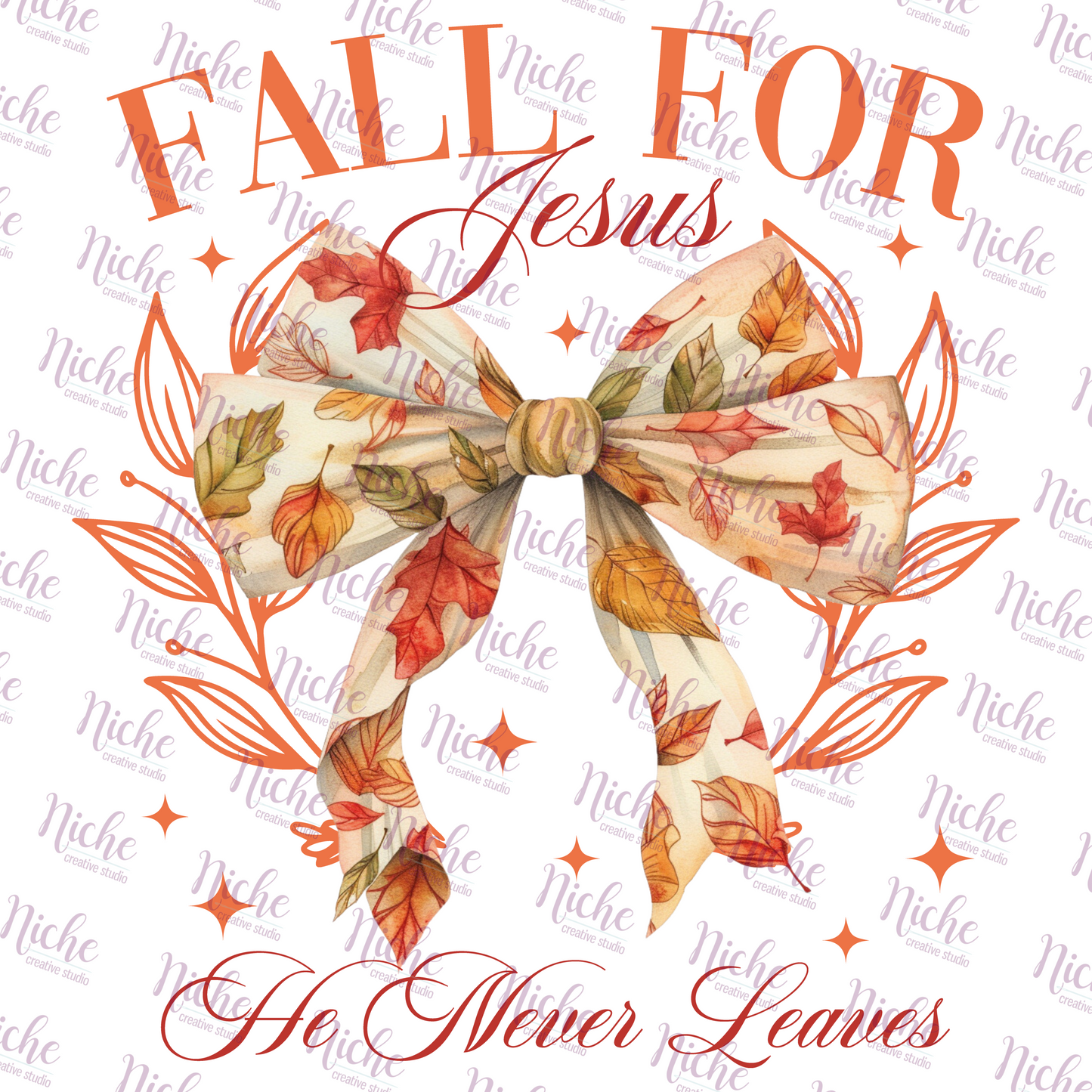 -FAL5355 Fall for Jesus Decal