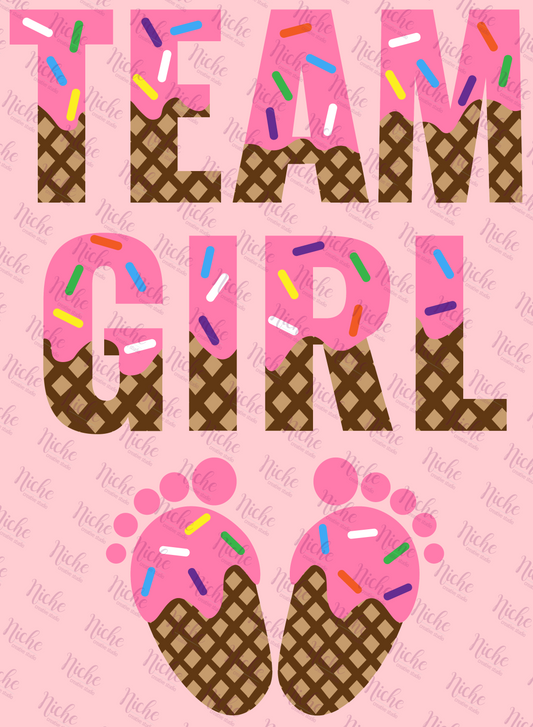 -FAM018 Team Girl Decal