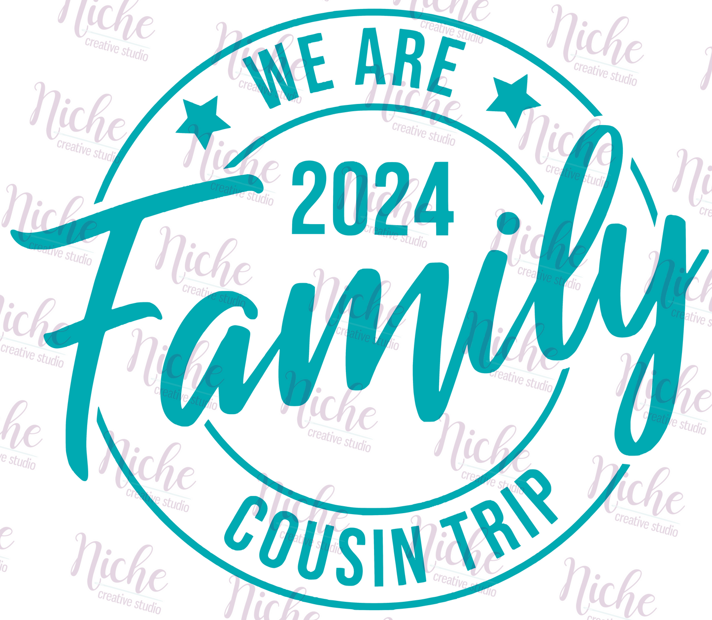 -FAM5060 We Are Family Decal