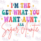 -FAM5524 Sugar Aunt Decal