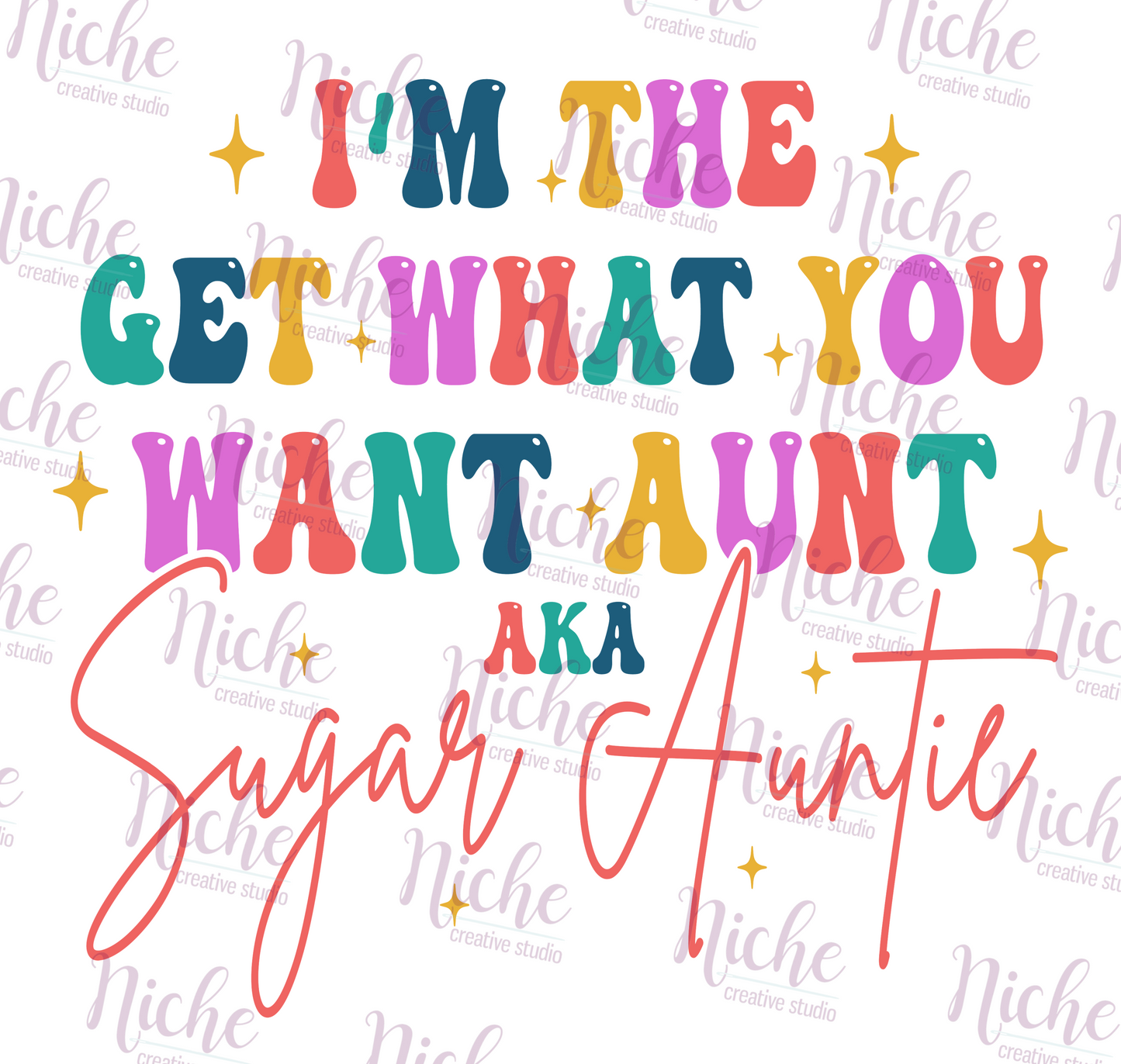 -FAM5524 Sugar Aunt Decal