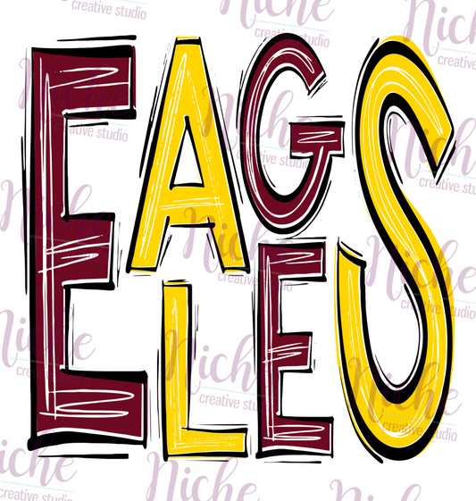 -FBC2010 FBCA Eagles Doodle Decal