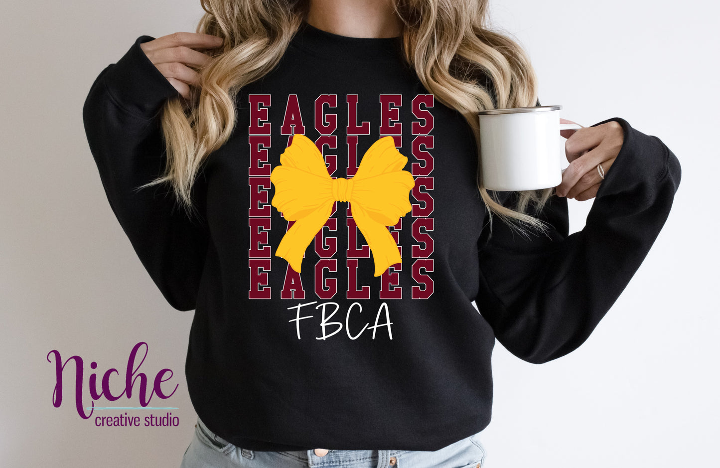 -FBC2036 Eagles FBCA Bow Decal