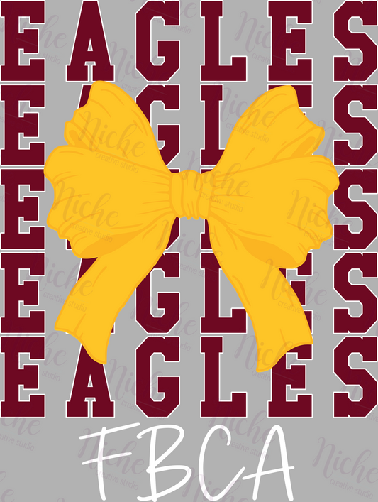 -FBC2036 Eagles FBCA Bow Decal