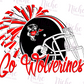 -FKW5105 FK White Wolverines- Go Wolverines Decal