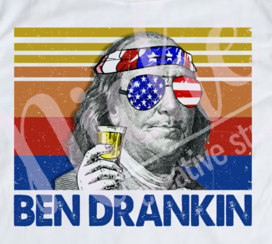 - FOU2549 Ben Drankin Decal – Niche Creative Studio