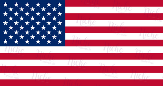 -FOU2552 USA Flag Decal