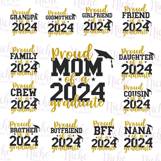 -GRA20241 Proud 2024 Grad Decal