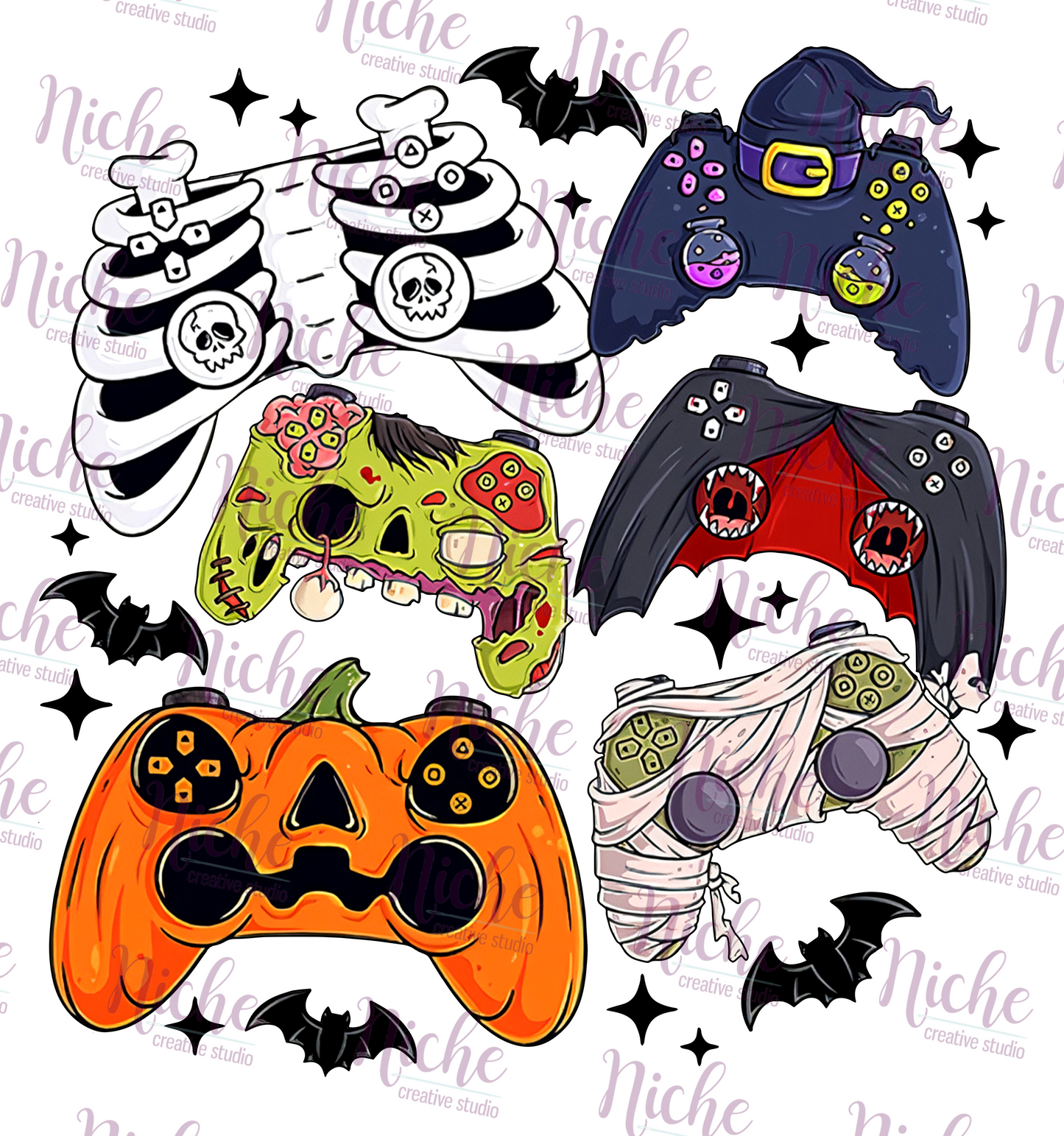 -HAL5209 Gamer Halloween Decal