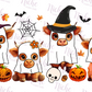 -HAL5223 Highland Cow Halloween Decal