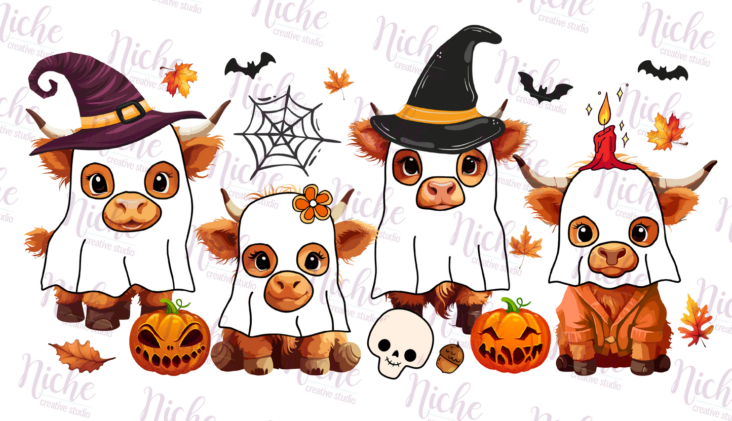 -HAL5223 Highland Cow Halloween Decal