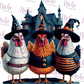 -HAL5271 Halloween Chick Decal